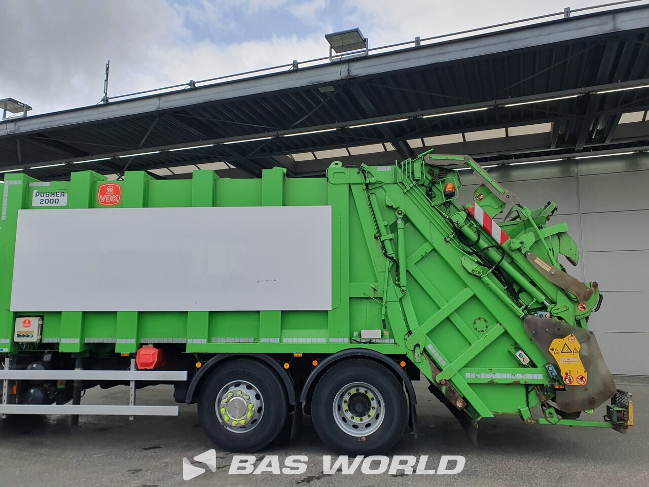 Other : Scania P280 6X2 VDK Pusher2000 CB011 Eurolift Camion d'ordures