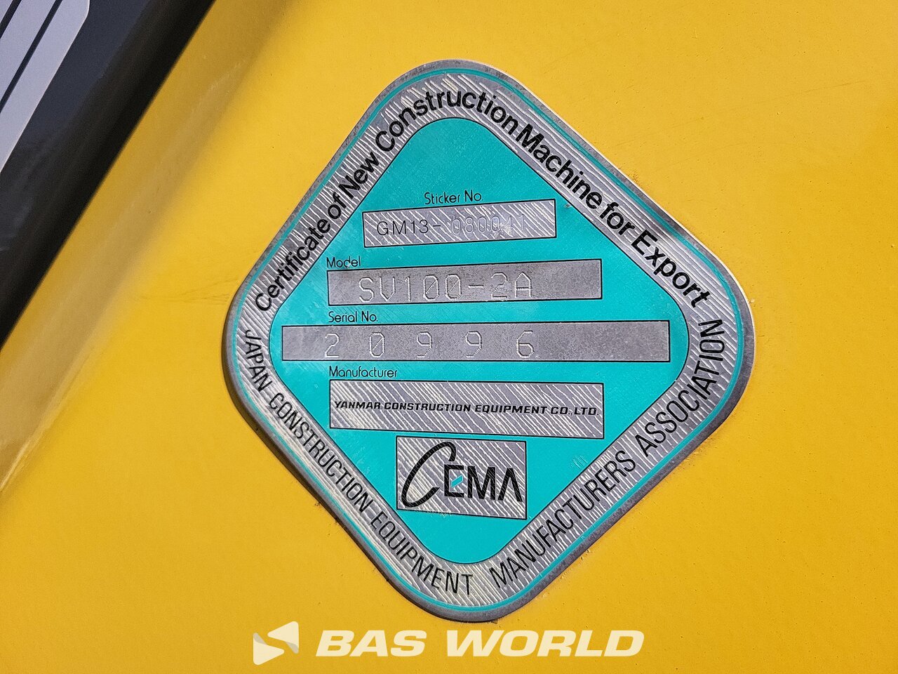 Other : Yanmar SV100 -2A Pelle sur chenilles