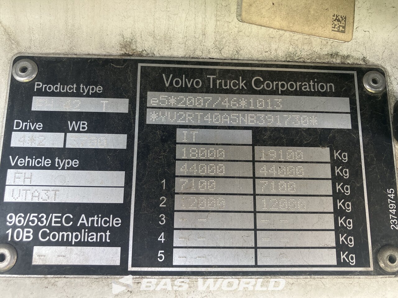 Other : Volvo FH 500 4X2 Tracteur routier