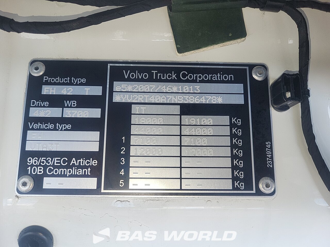 Other : Volvo FH 500 4X2 Tracteur routier