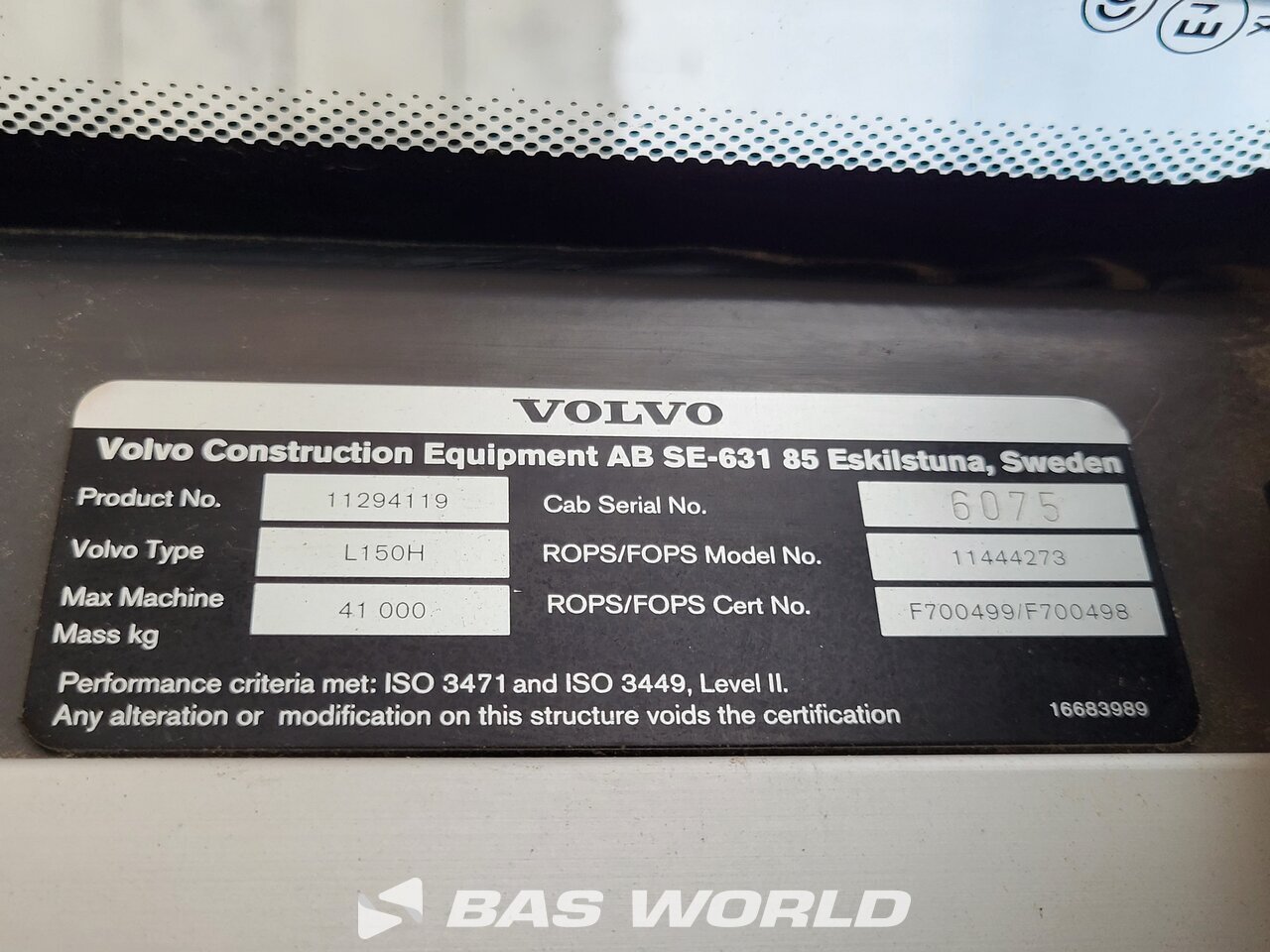 Other : Volvo L150 H Chargeuse sur pneus