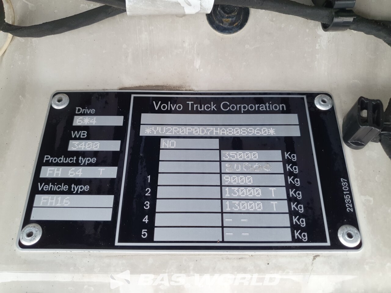Other : Volvo FH16 750 6X4 Tracteur routier