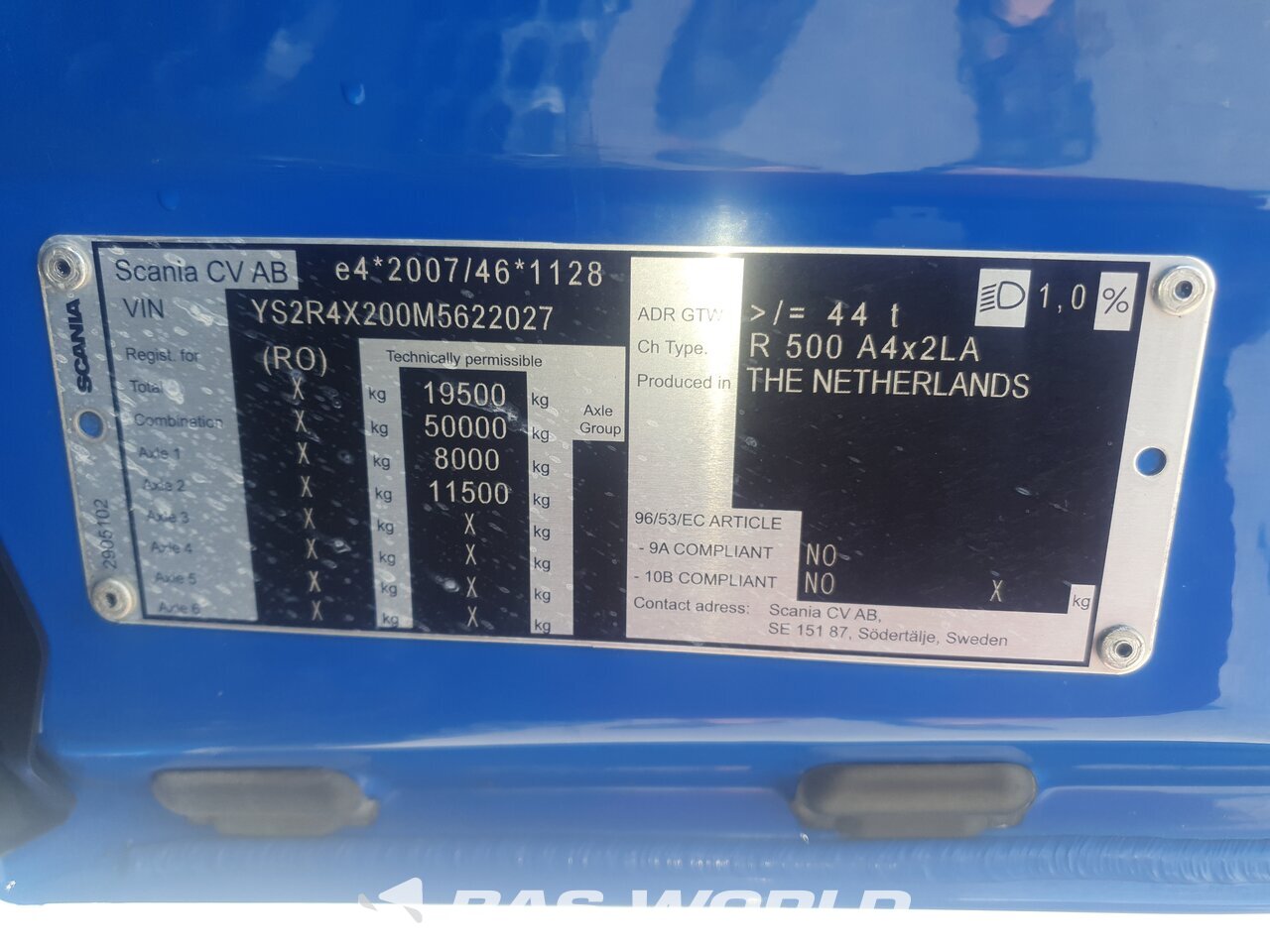 Other : Scania R500 4X2 Tracteur routier