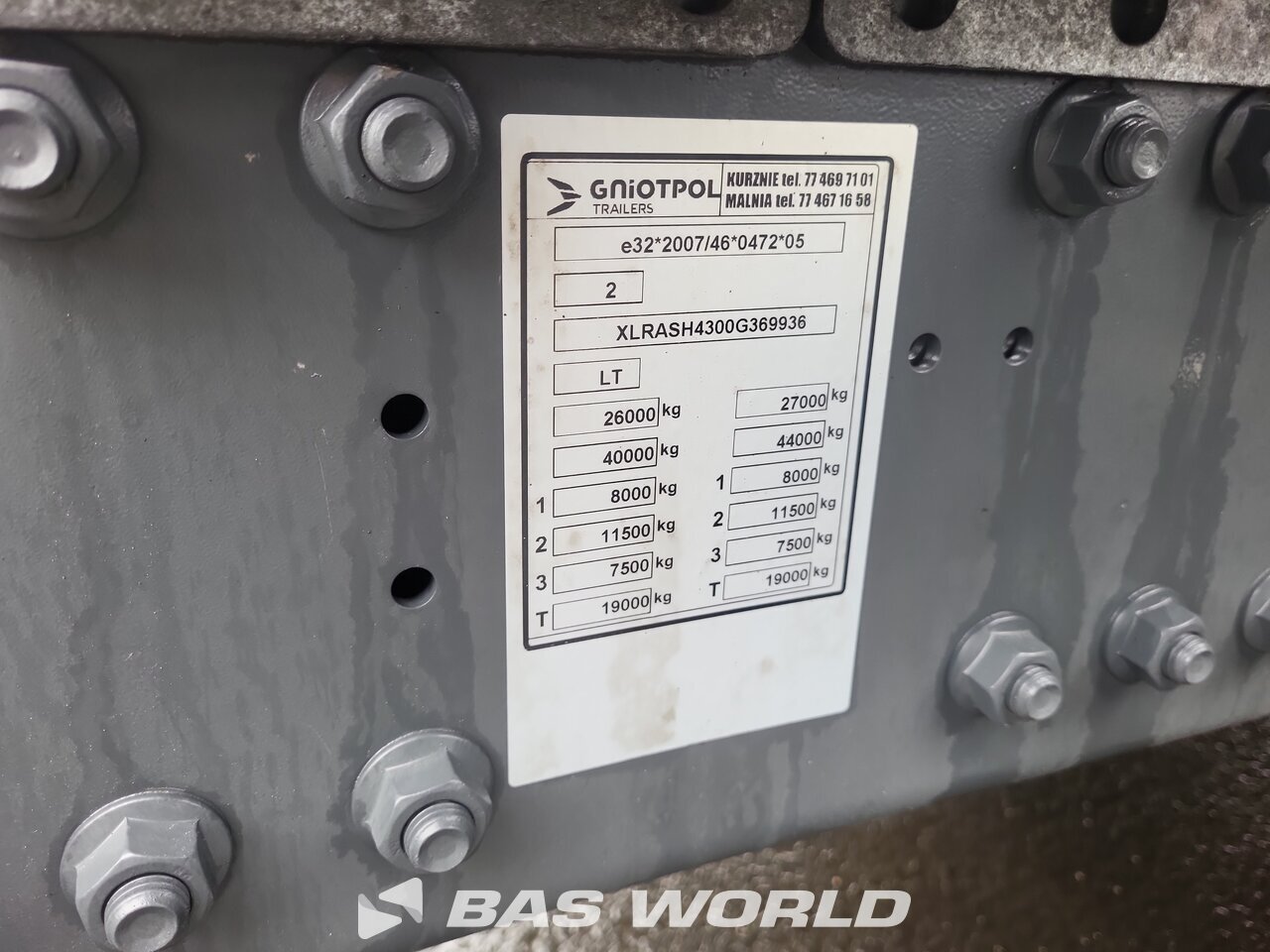 Other : DAF XF 480 6X2 Gniotpol Camion à Caisse Mobile