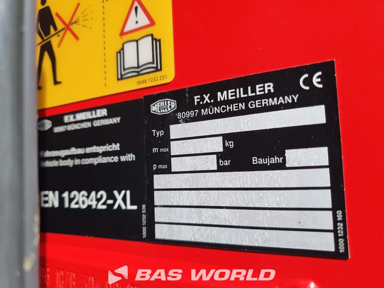 Other : Volvo FMX 450 8X4 Meiller type: P436 Camion Benne