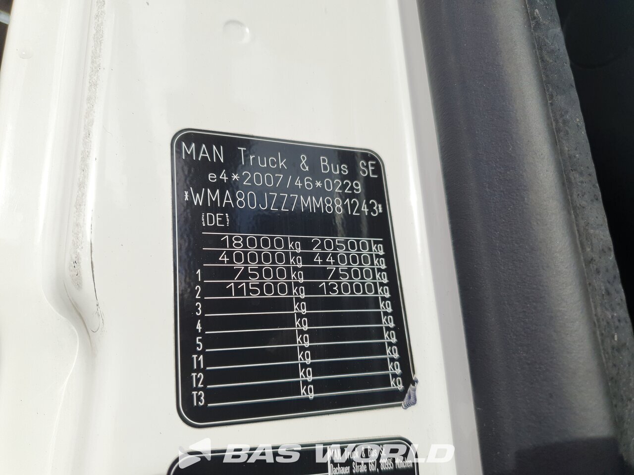 Other : MAN TGS 22.510 4X4 Tracteur routier