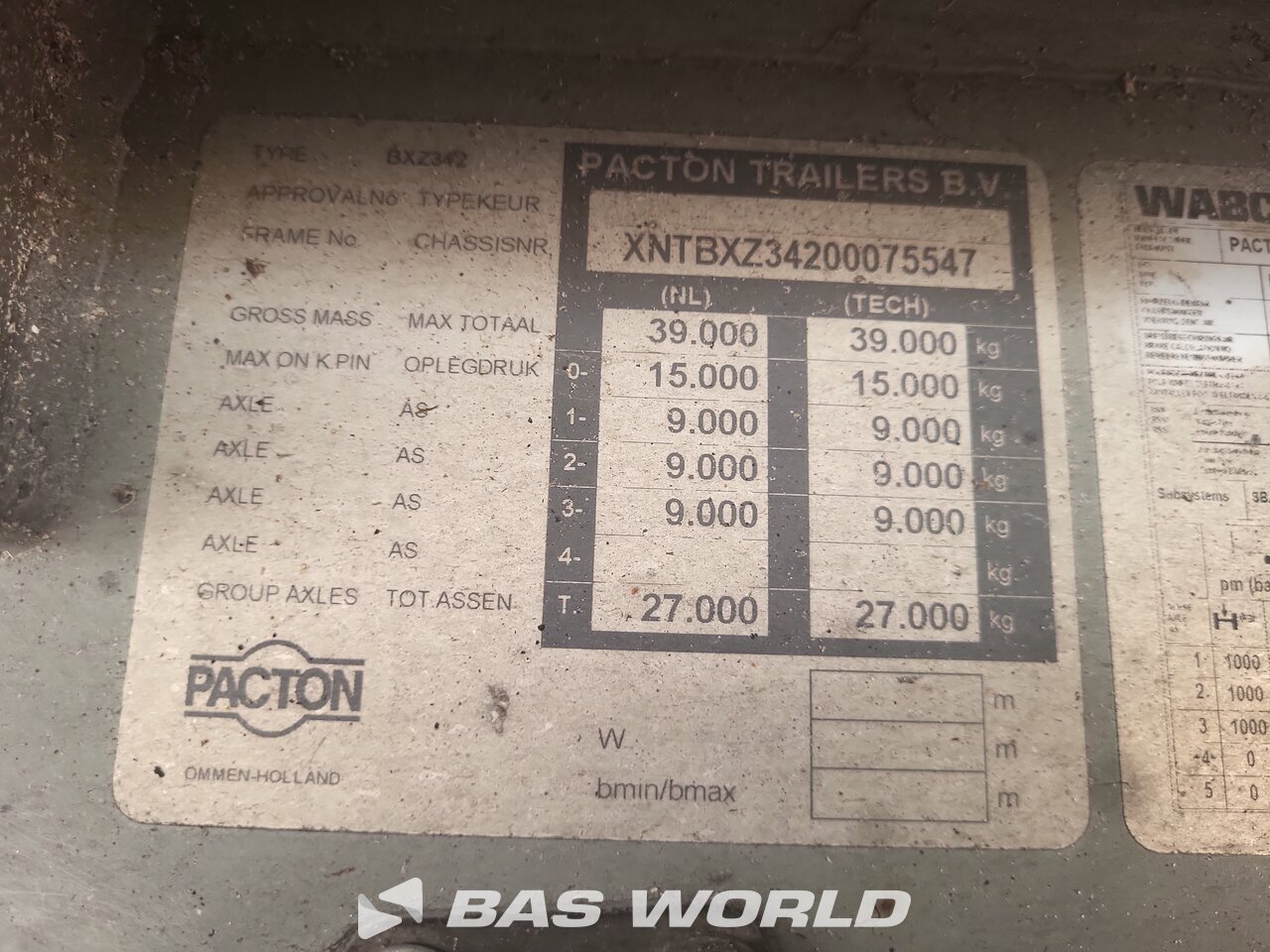 Other : Pacton Thermo King SLXi 100 Semi-remorque frigorifique