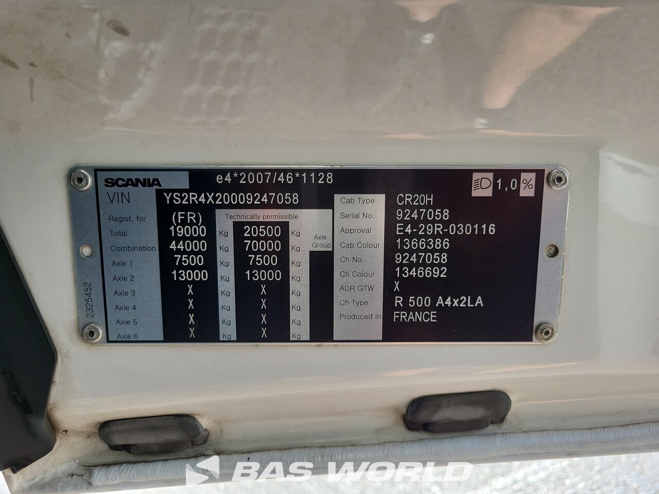 Other : Scania R500 4X2 Tracteur routier