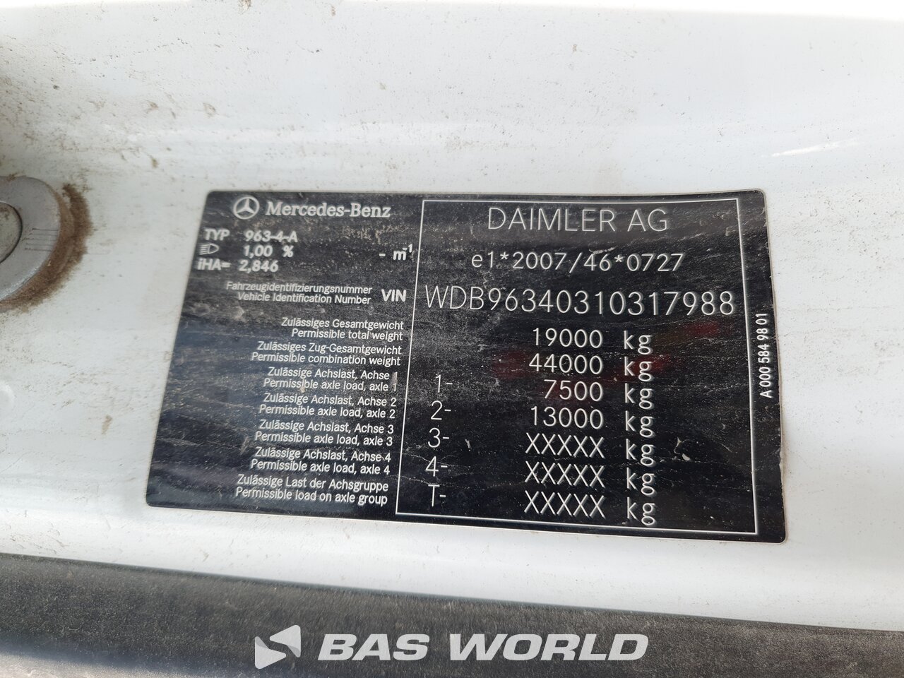 Other : Mercedes Actros 1845 4X2 Tracteur routier