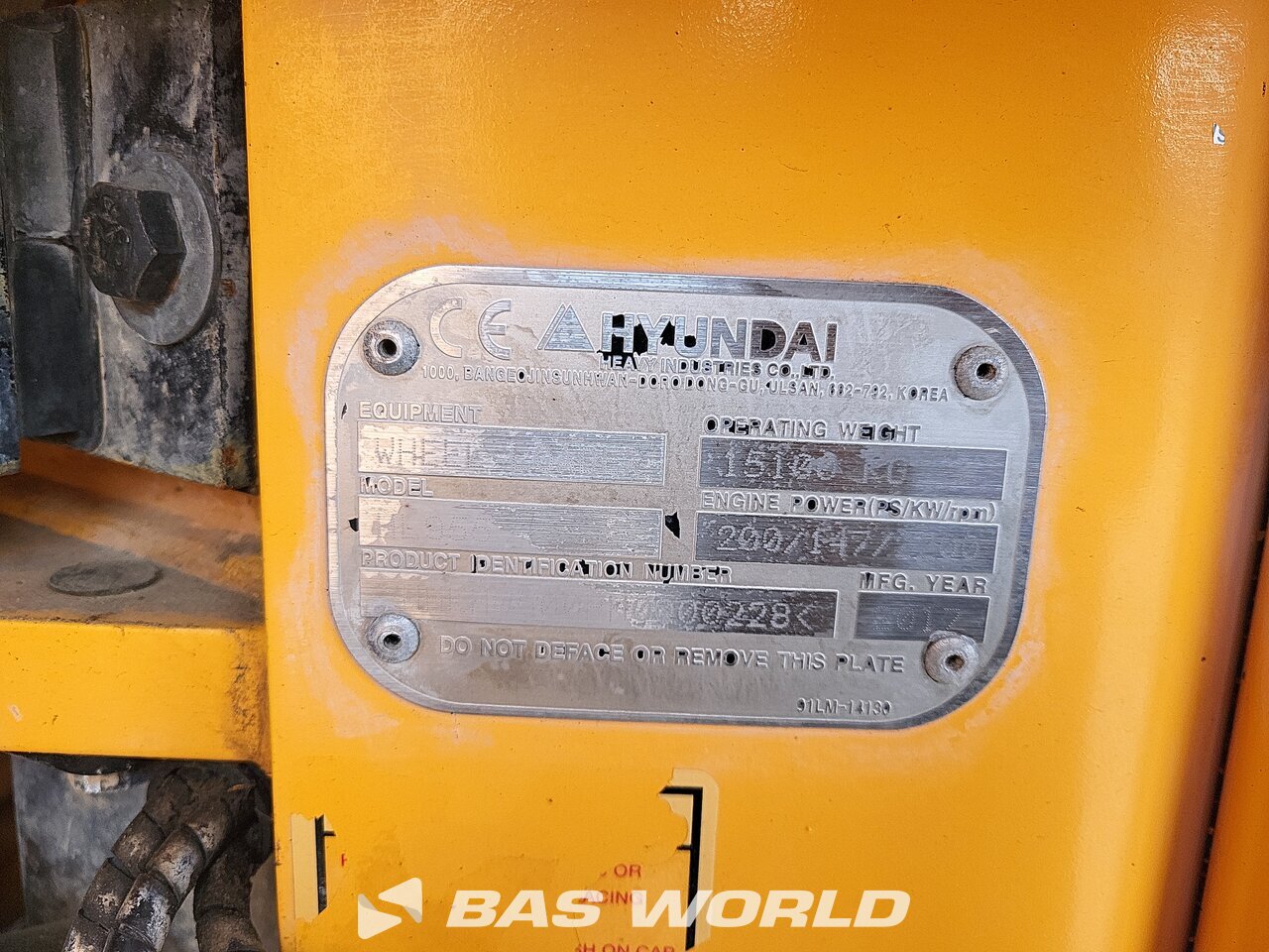 Other : Hyundai HL955 Chargeuse sur pneus