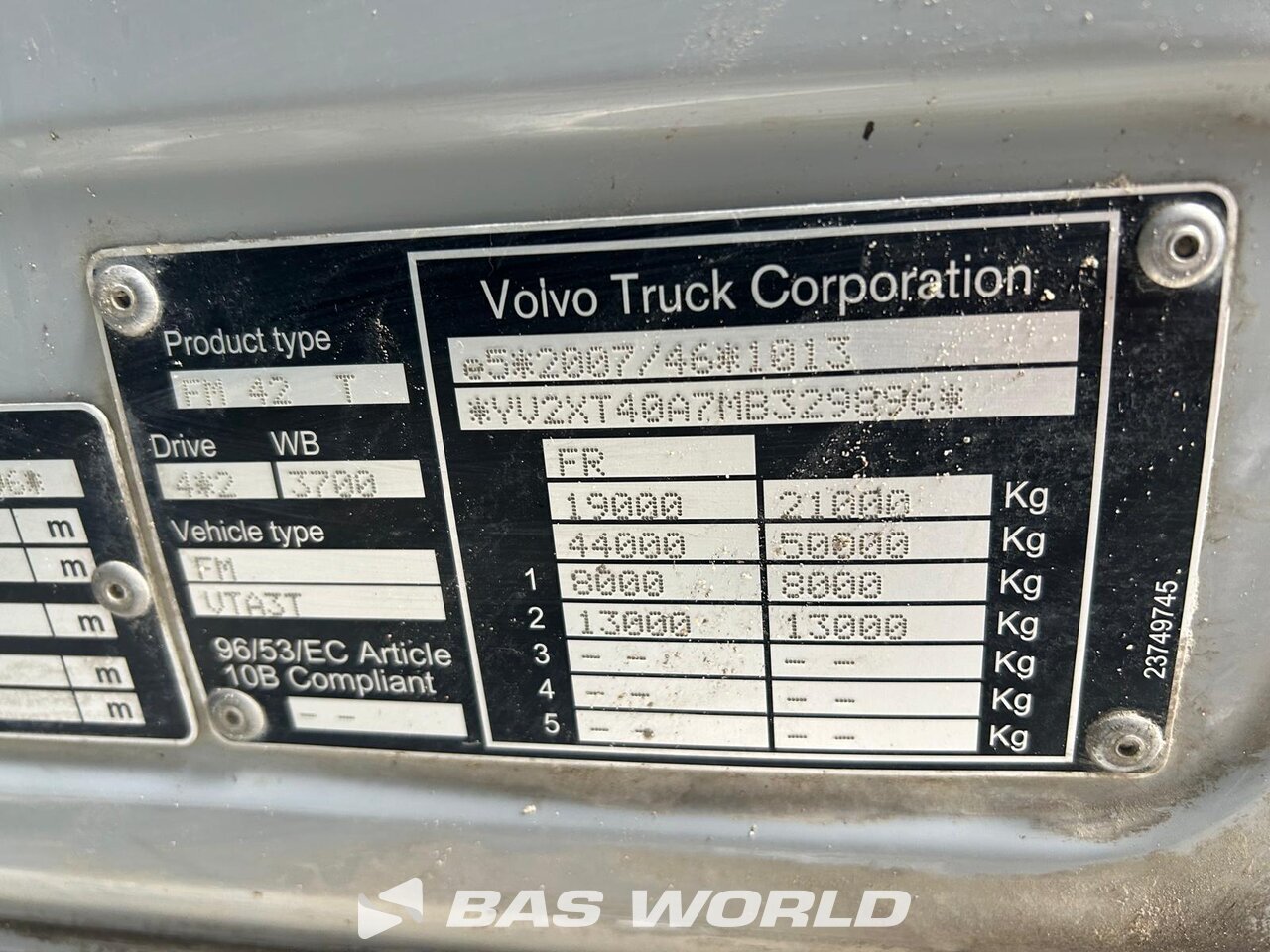 Other : Volvo FMX 500 4X2 Tracteur routier