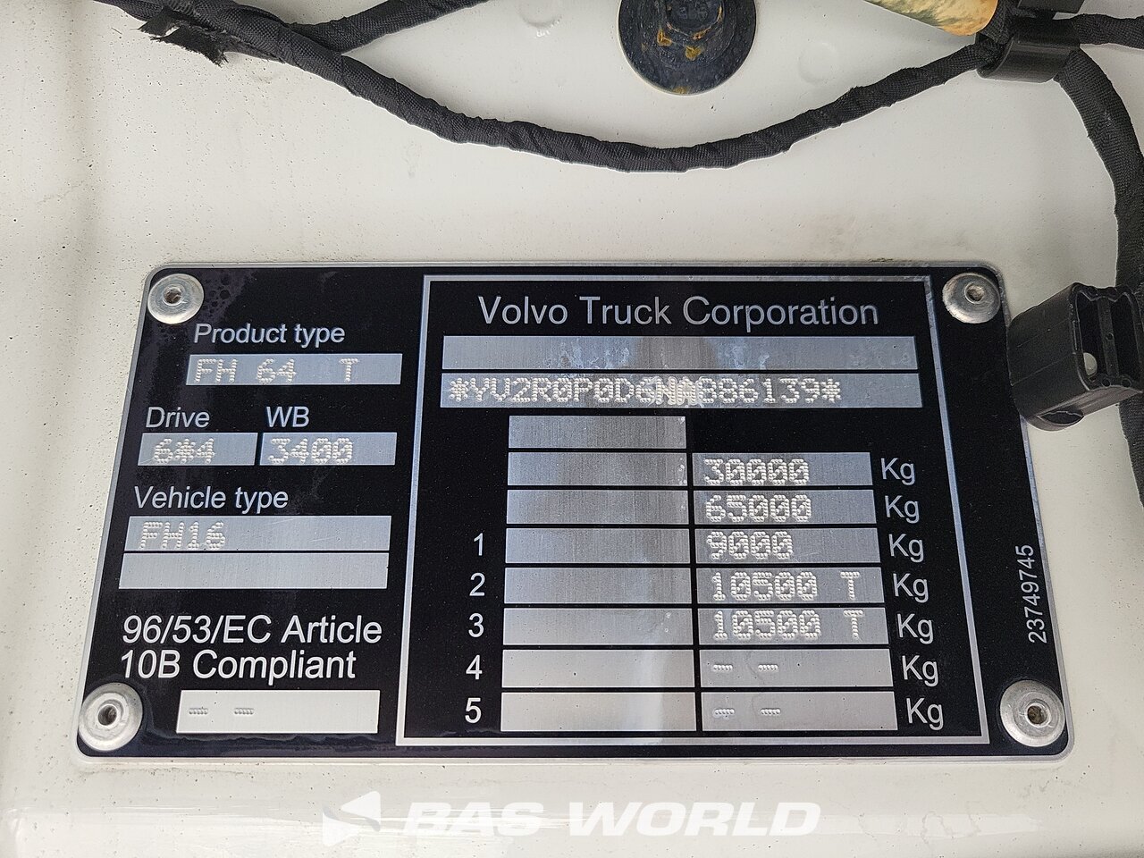 Other : Volvo FH16 750 6X4 Tracteur routier