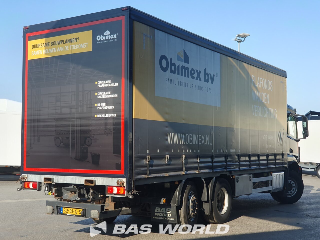 Other : Mercedes Antos 2835 6X2 Wema Carrosserie Camion rideaux coulissants