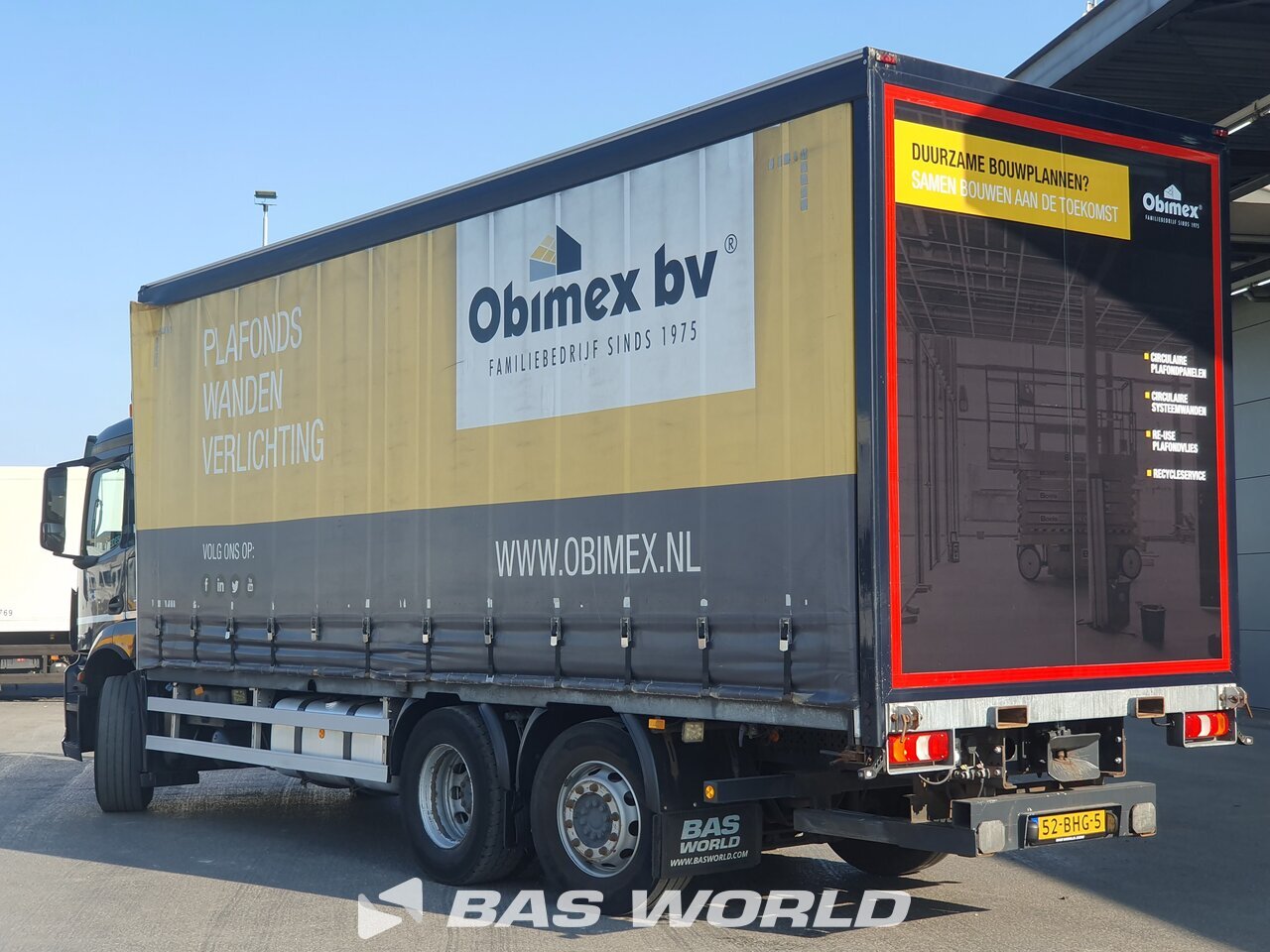 Other : Mercedes Antos 2835 6X2 Wema Carrosserie Camion rideaux coulissants