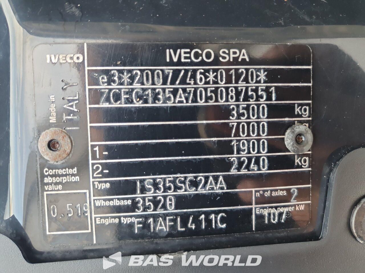 Other : Iveco Daily 35S15 Fourgons utilitaires