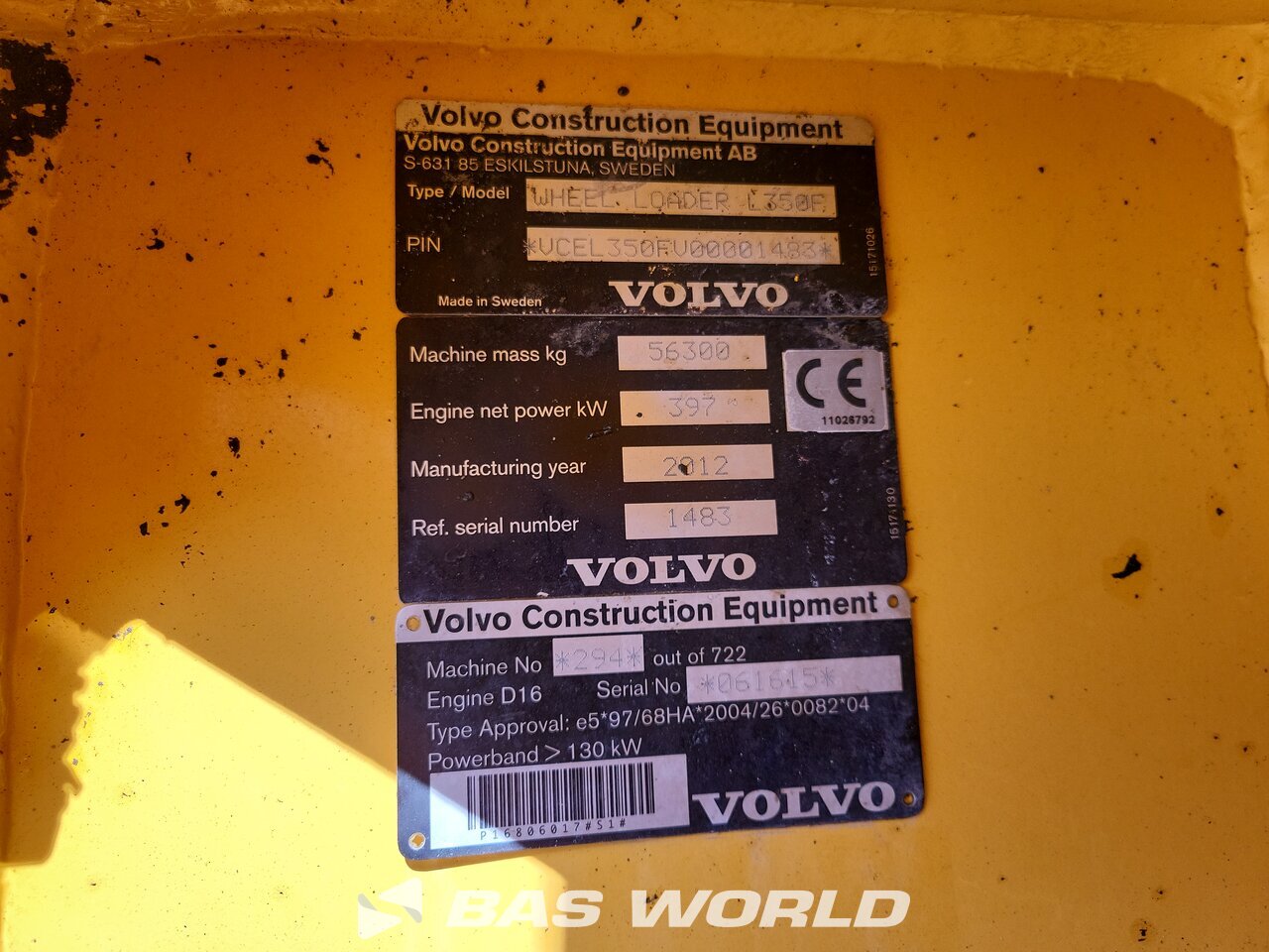 Other : Volvo L350 F جرافات ذات عجلات