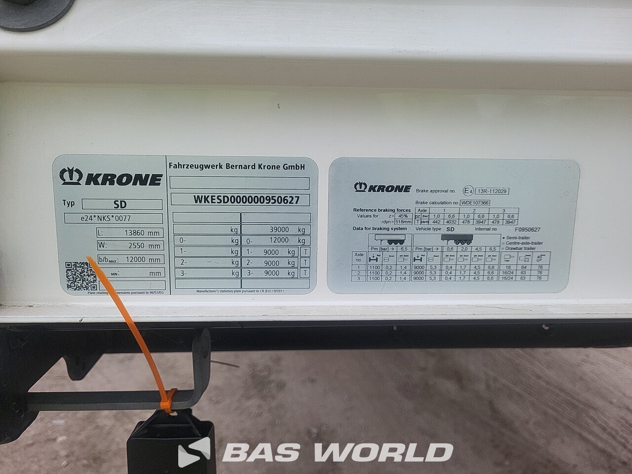 Other : Krone Curtainside semi-trailer