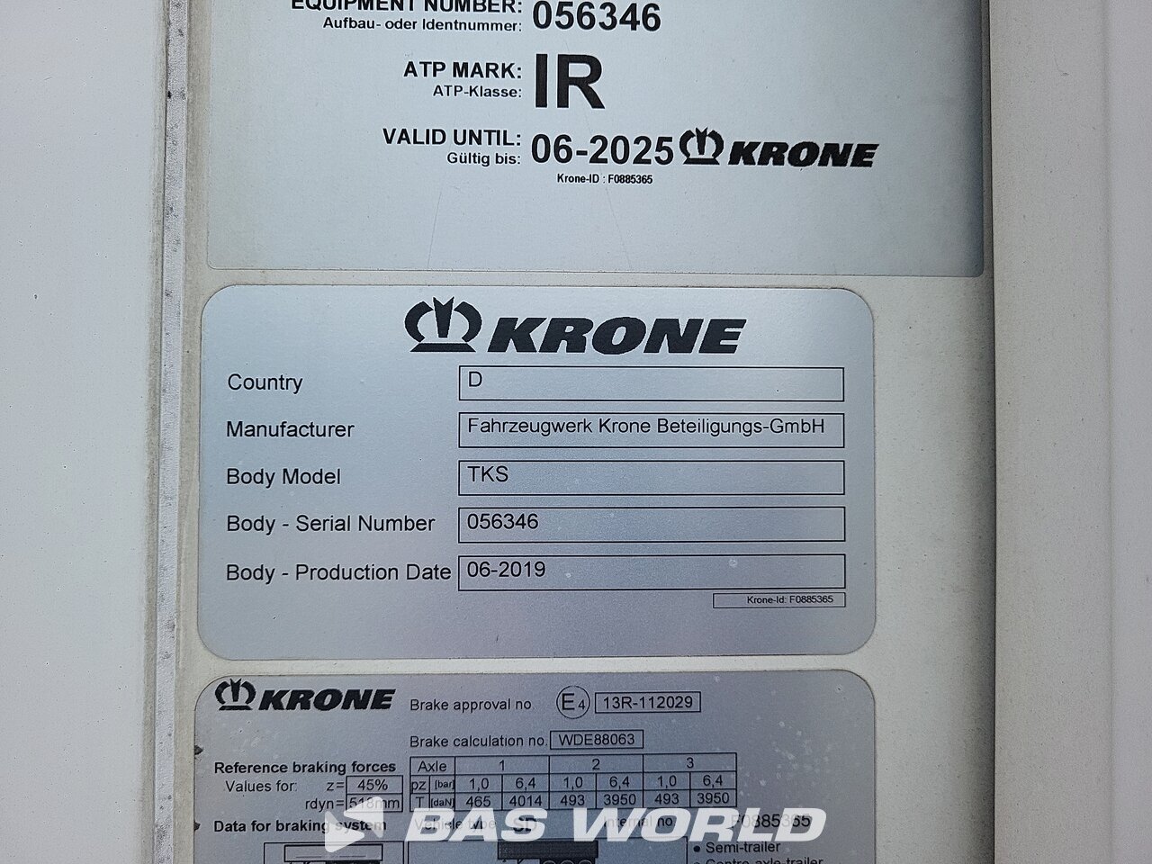 Other : Krone Semi-remorque frigorifique