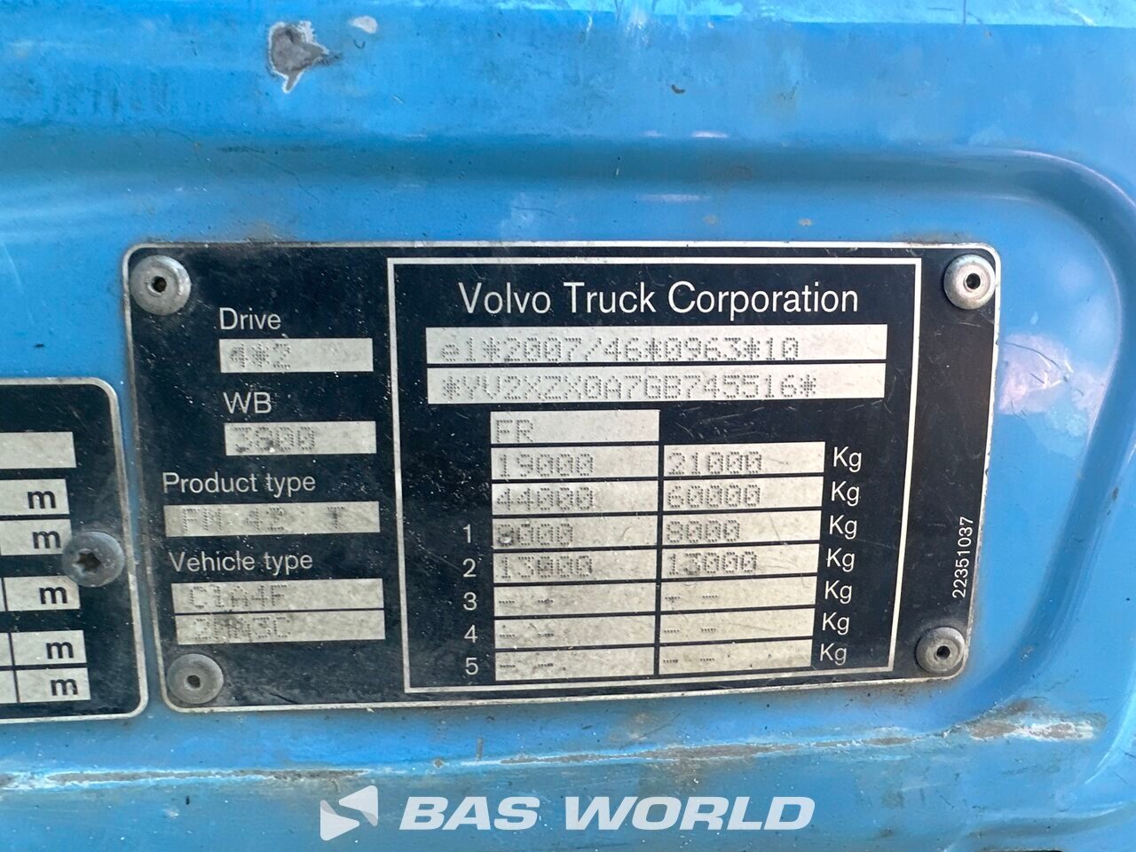 Other : Volvo FMX 450 4X2 Tracteur routier