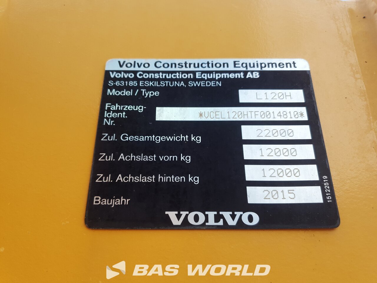 Other : Volvo L120 H Chargeuse sur pneus