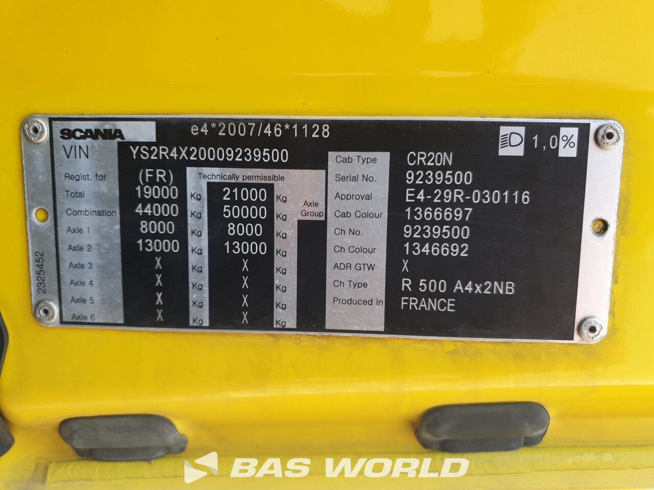 Other : Scania R500 4X2 Tracteur routier