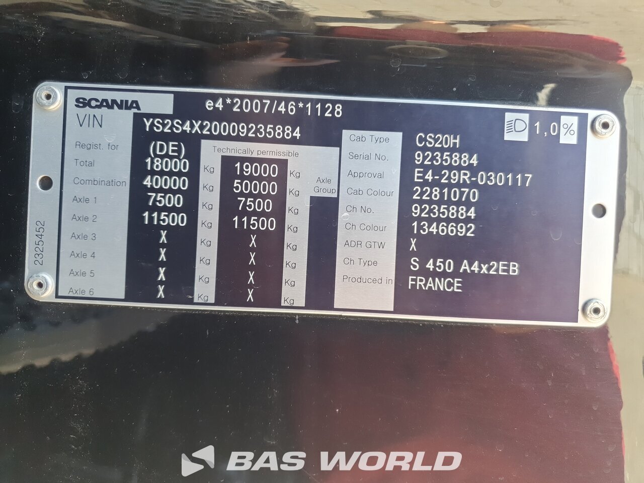 Other : Scania S450 4X2 Tracteur routier
