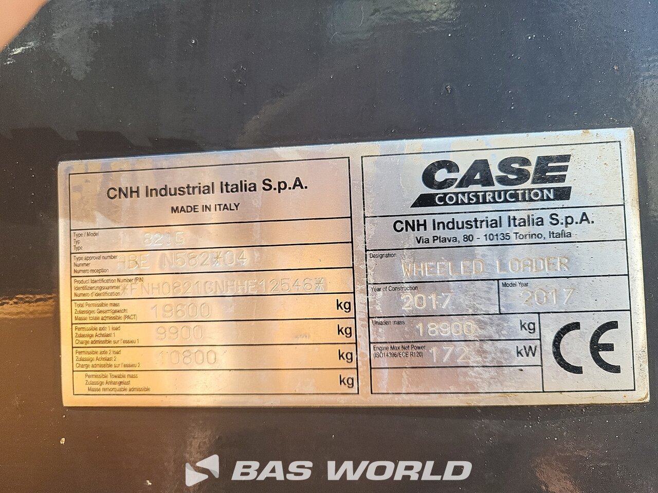 Other : Case 821 G Chargeuse sur pneus