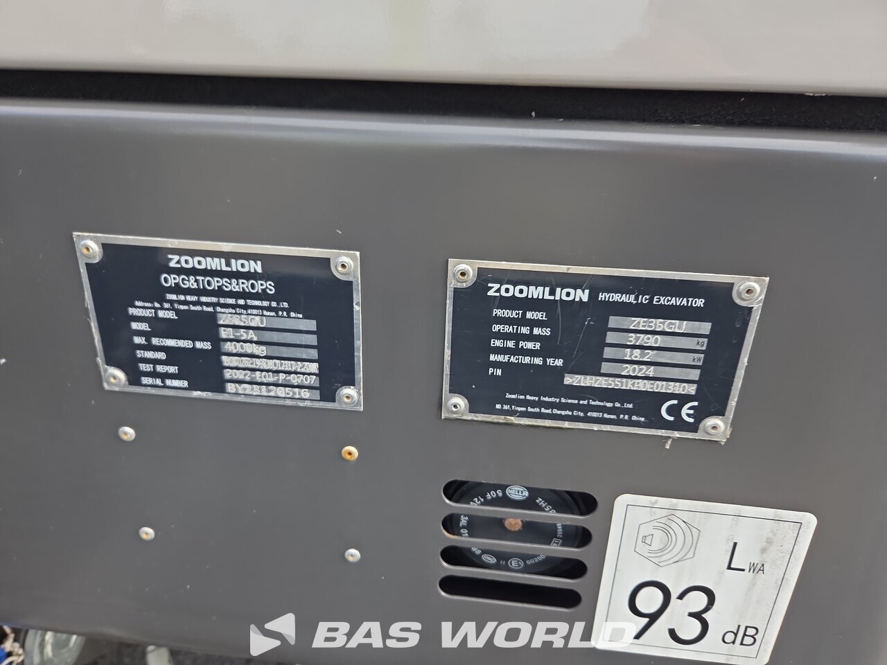 Other : Zoomlion ZE35 GU Mini bager <10t