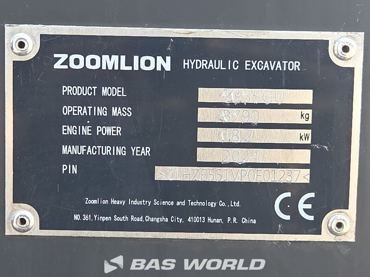Other : Zoomlion ZE35 GU Minigrävare
