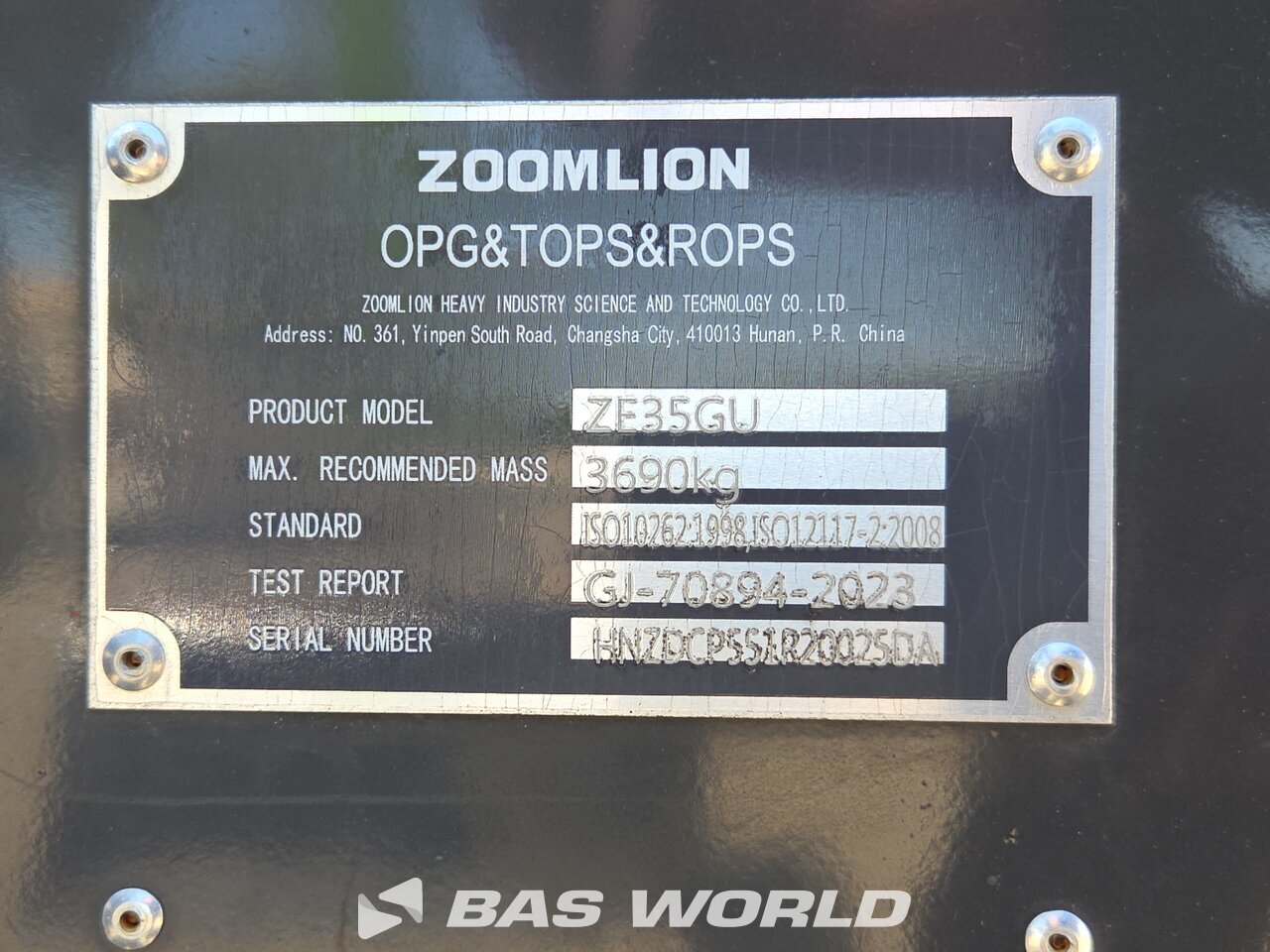 Other : Zoomlion ZE35 GU Мини екскаватор <10 т