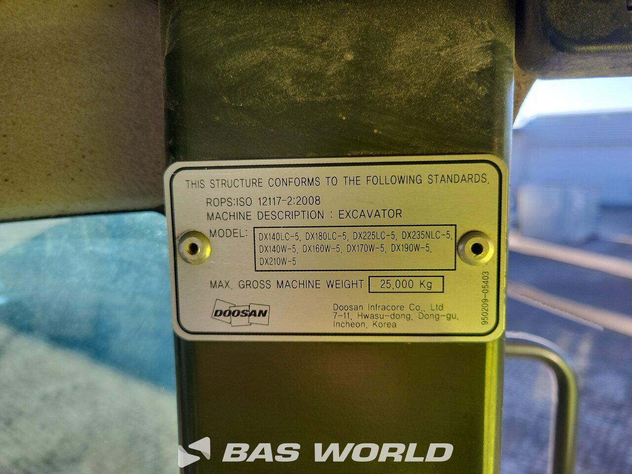 Other : Doosan DX170W -5 Pyöräkaivinkone