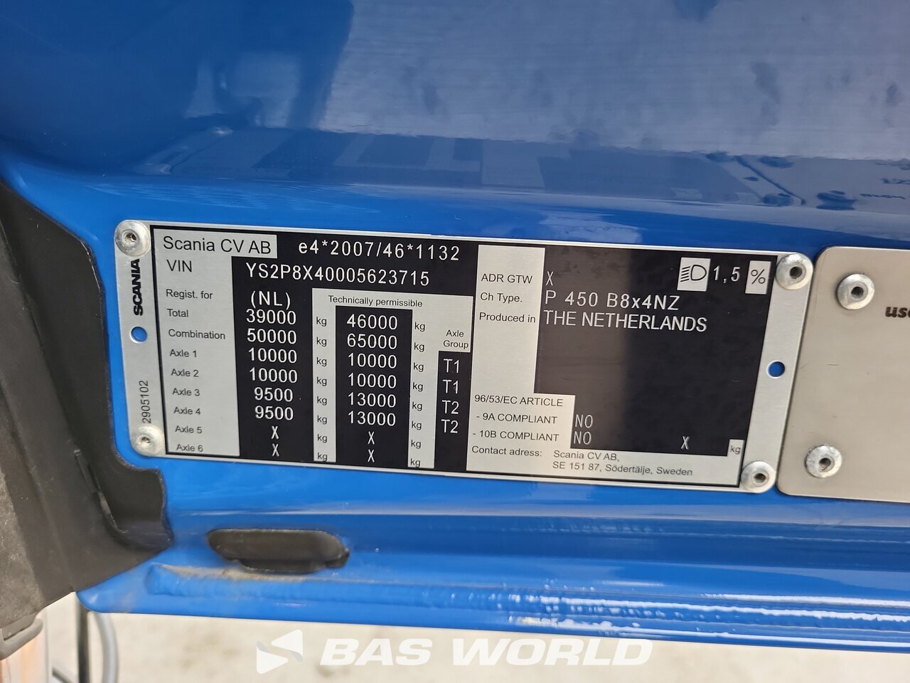 Other : Scania P450 Avolavakuorma-auto