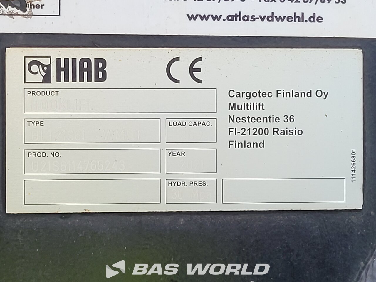 Other : DAF XG 530 caminhão de elevação com gancho