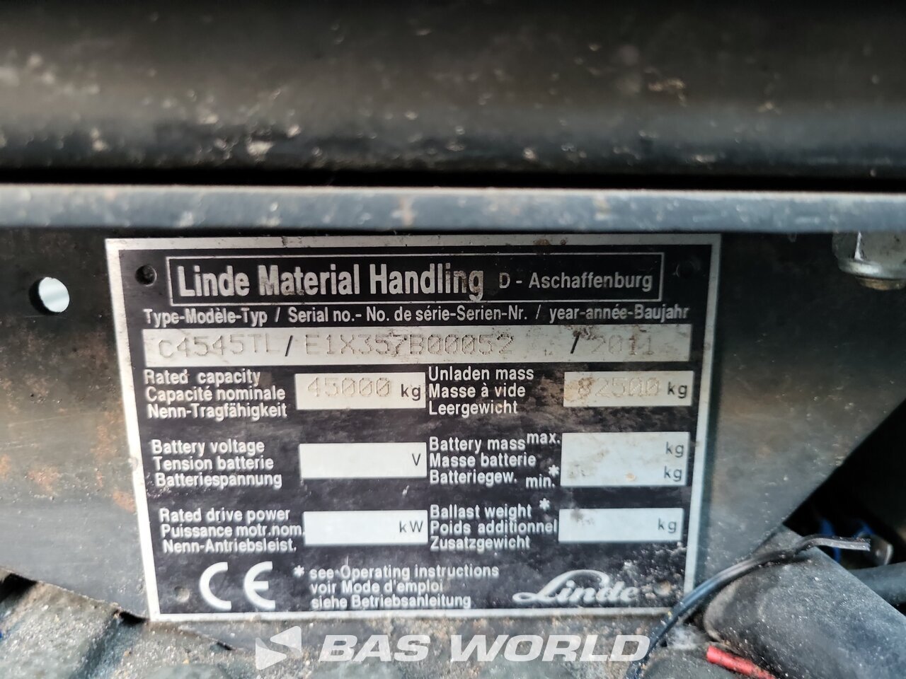 Other : Linde C4545TL رافعة حاويات