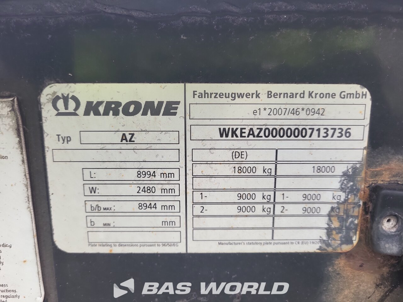 Other : Krone Containerchassis aanhanger