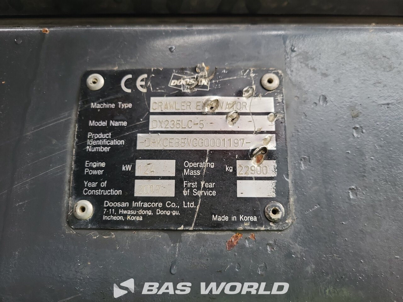 Other : Doosan DX235 LC-5 Bageri gusjeničari
