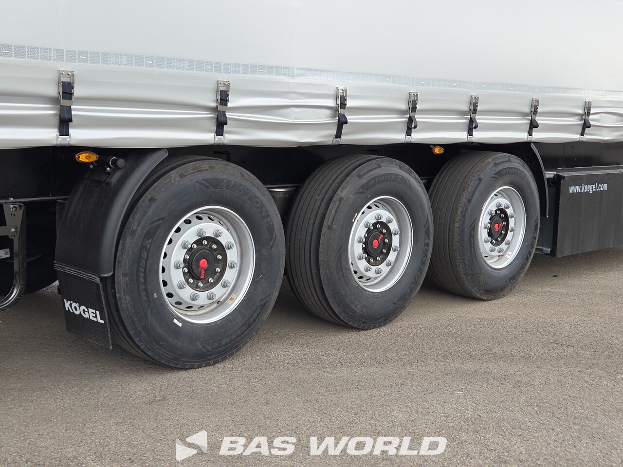 Axle overview : Kögel Poluprikolice s ceradom