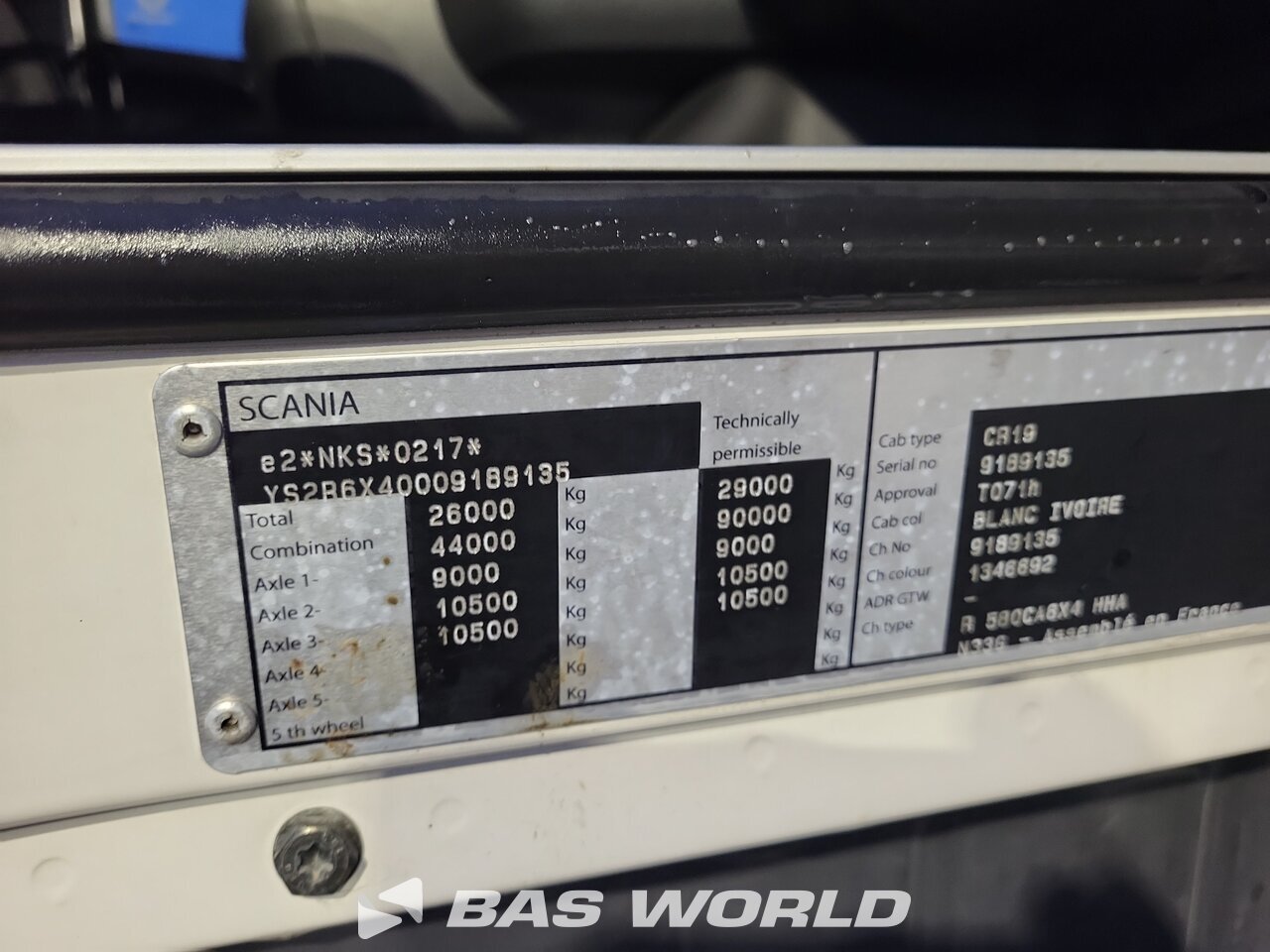 Other : Scania R580 Cabeza tractora