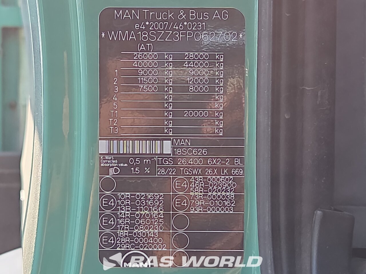 Other : MAN TGS 26.400 Carrinha caixa aberta