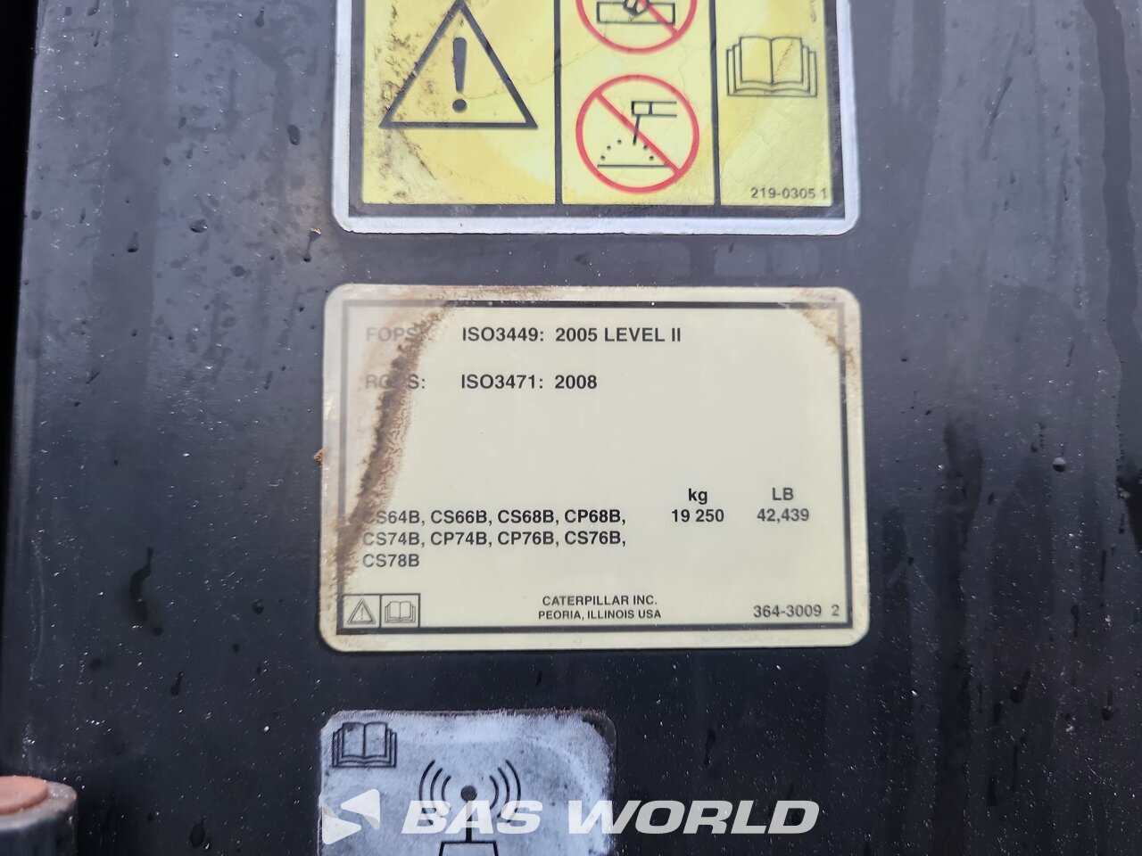 Other : Caterpillar CS66 B Single drum roller