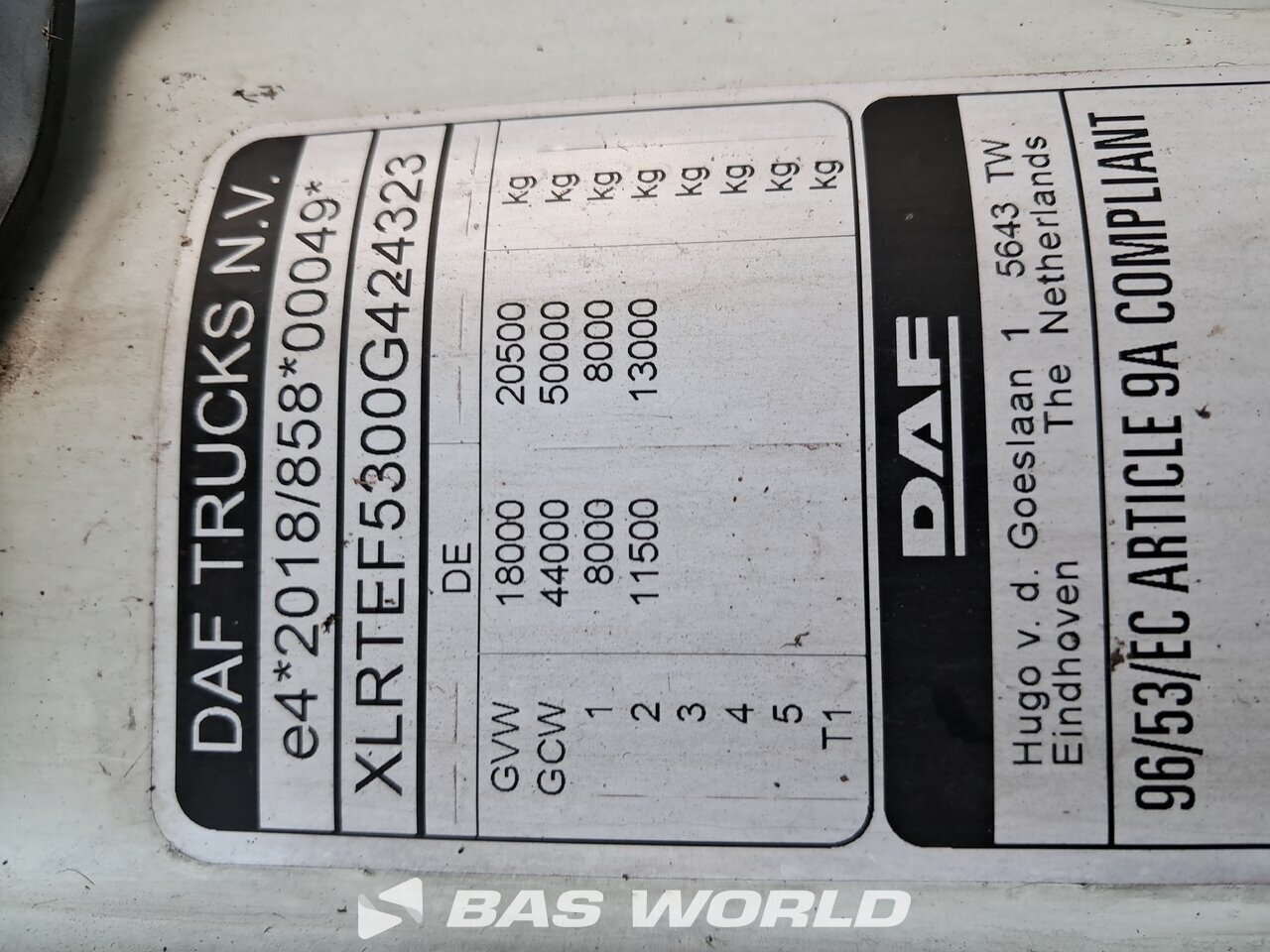 Other : DAF XG 530 Trækker