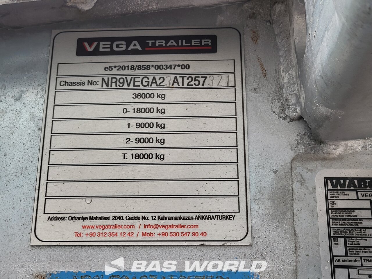 Other : Vega Maskinsläp