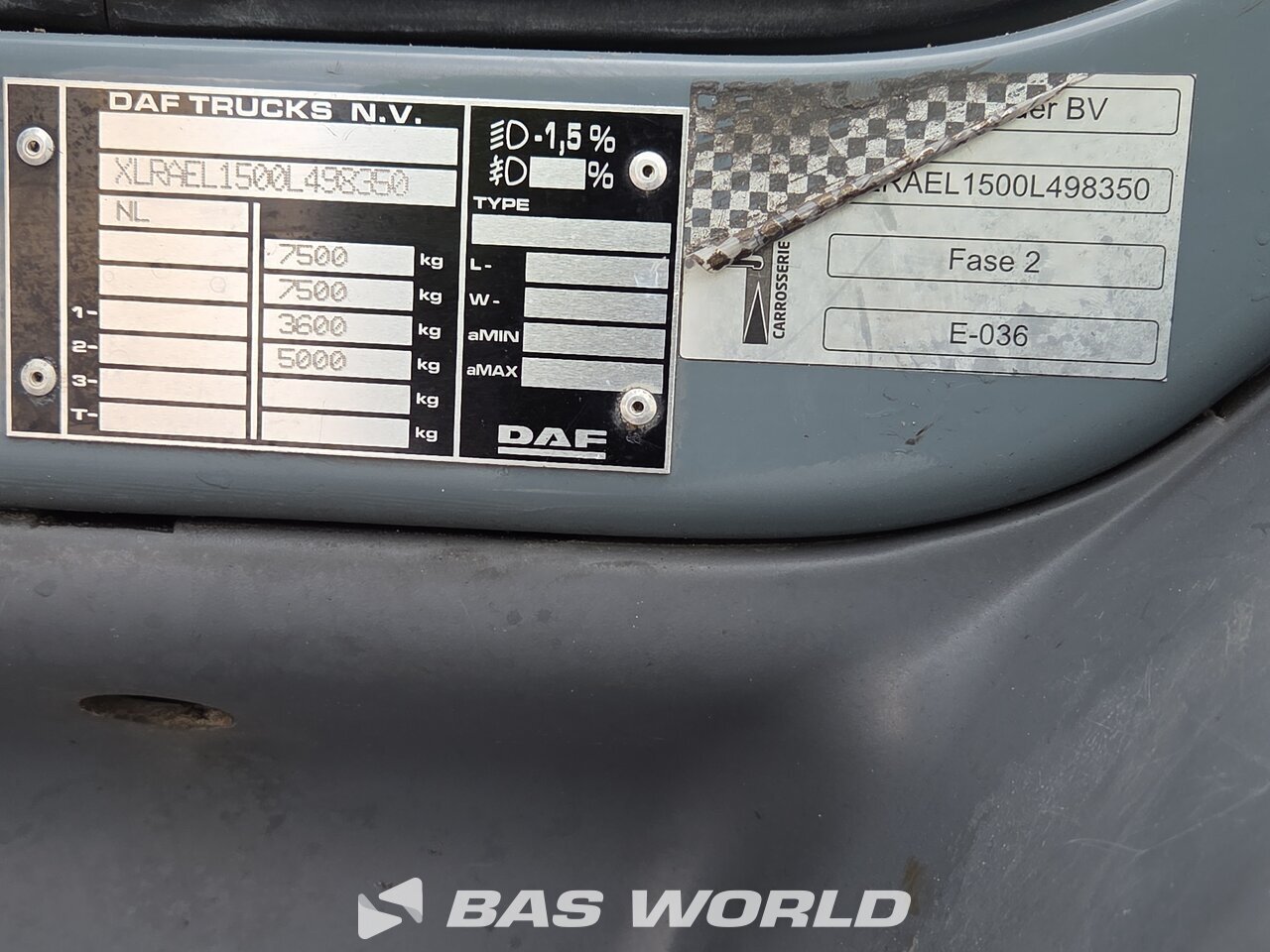 Other : DAF LF 180 kassevogn