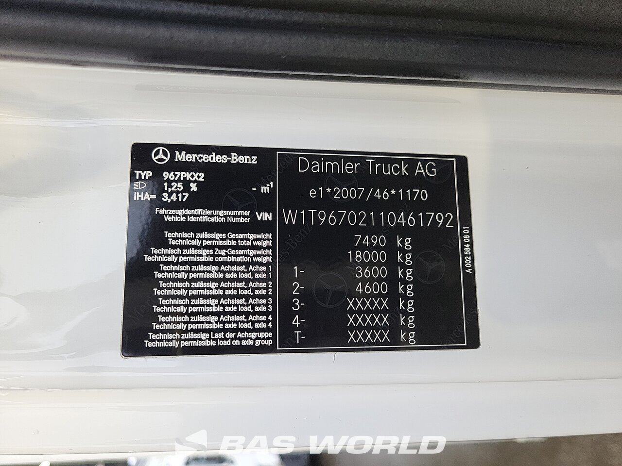 Other : Mercedes Atego 821 Carrosseries fourgons