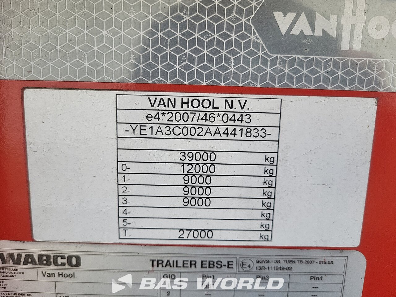 Other : Van Hool Semirreboque chassi para contêiner