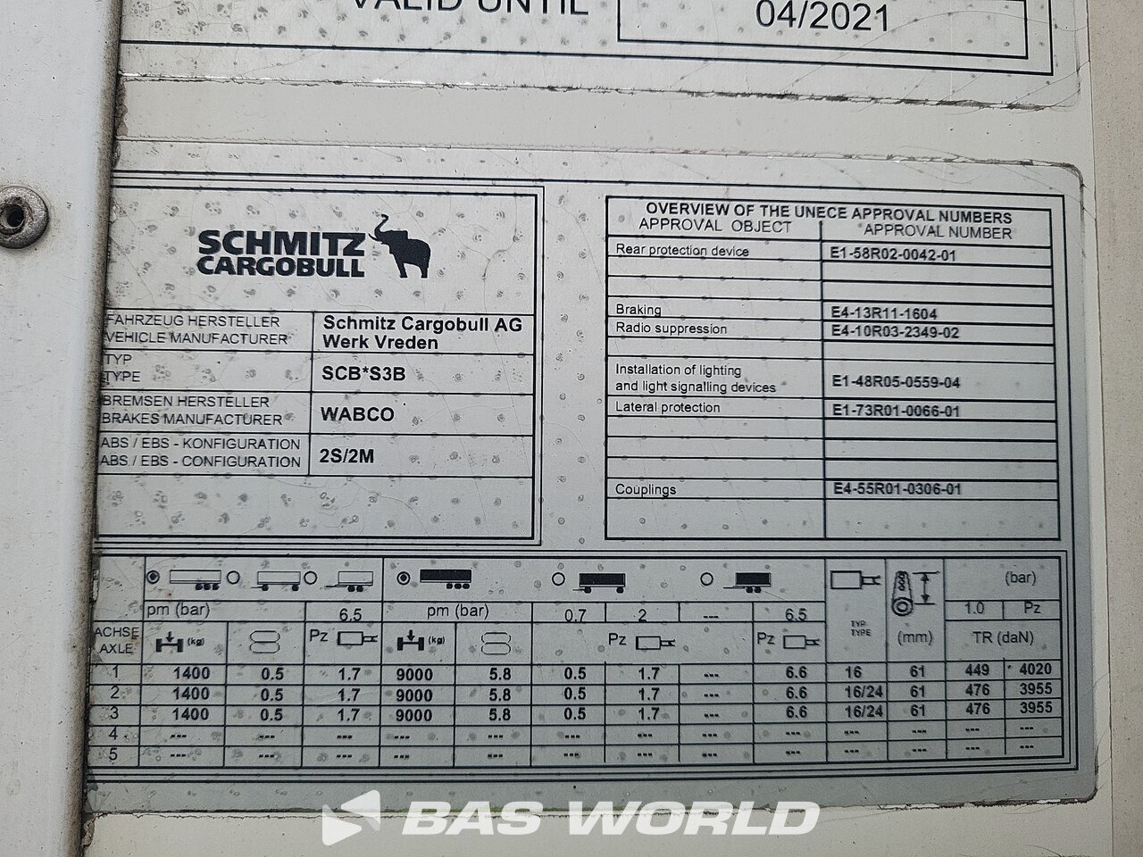 Other : Schmitz Semirremolque frigorífico