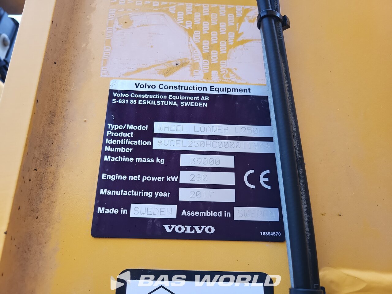 Other : Volvo L250 H Wiellader