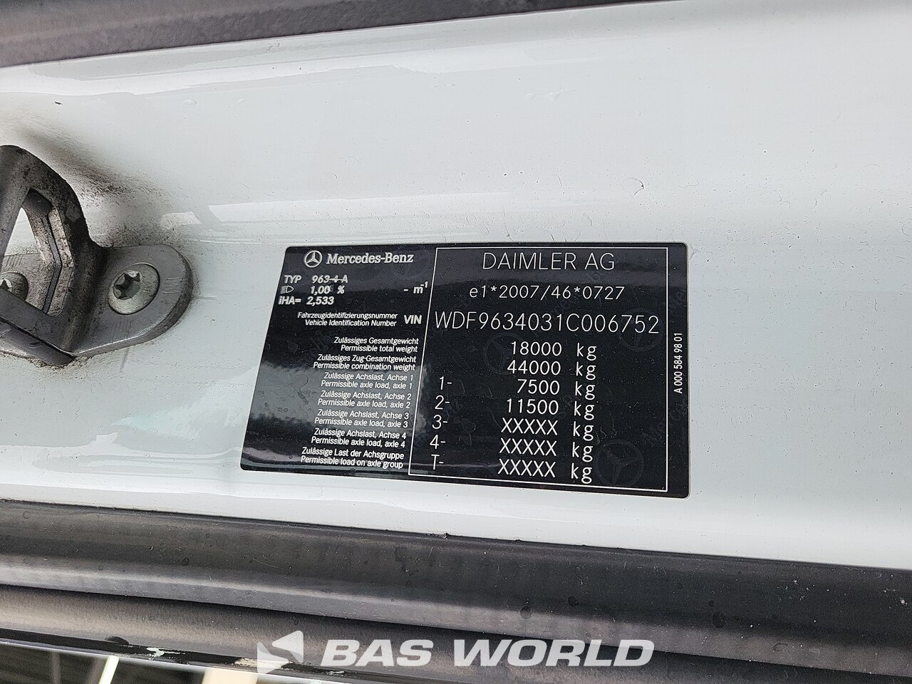 Other : Mercedes Actros 1845 Tractor