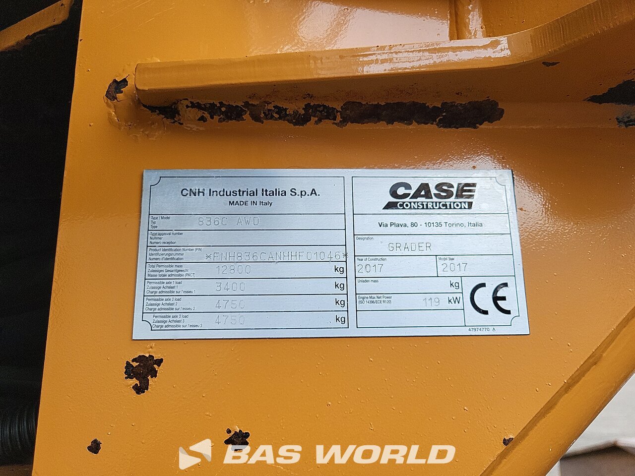 Other : Case 836 C AWD Równiarka