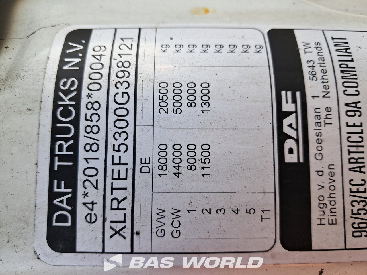 Other : DAF XF 480 Dragbil